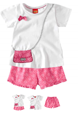 Conjunto Infantil Feminino Divertido Branco - Kyly