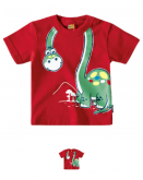 Camiseta Infantil para Menino Divertida Vermelha - Kyly
