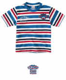 Camiseta Infantil Masculina Listrada Azul - Milon